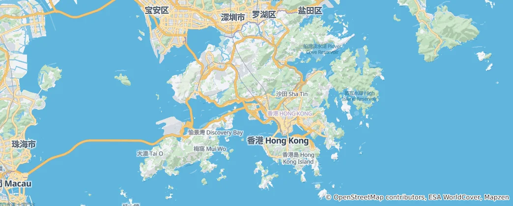 Mapa Xianggang
