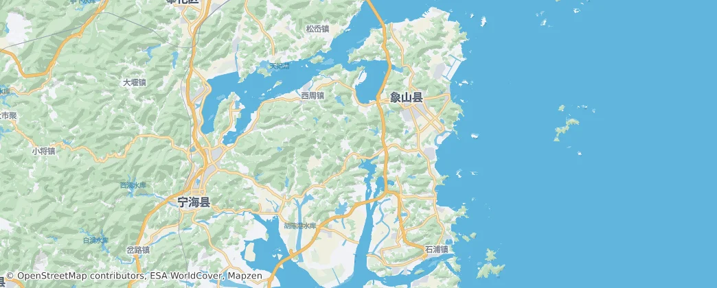 Xiangshan County — Mapa