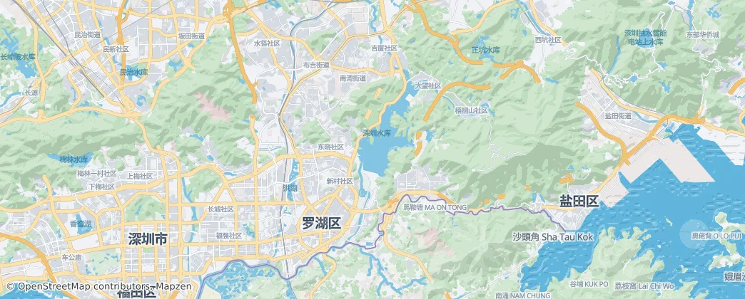 Luohu District — Map