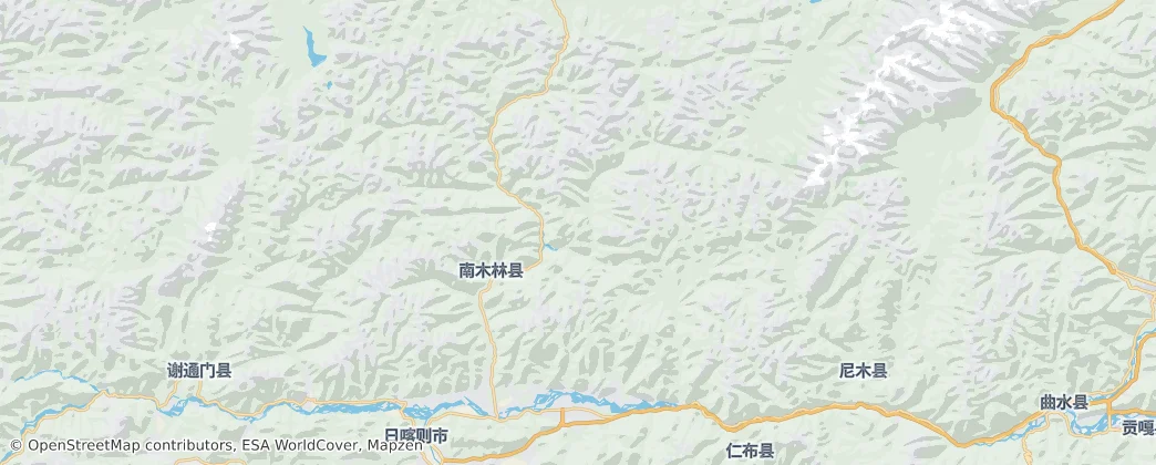 Namling County — 地图