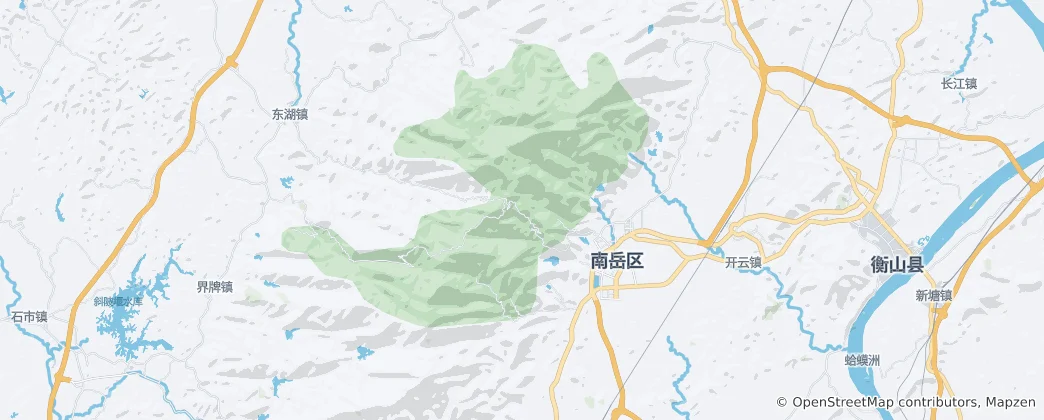 Mapa De Nanyue District
