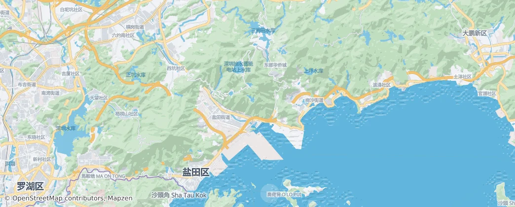 Yantian District — Map
