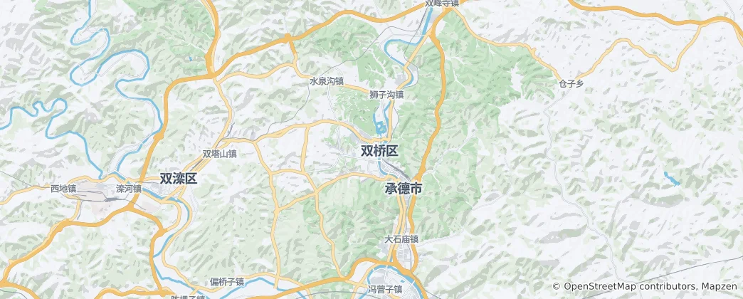 Mapa Čcheng-te
