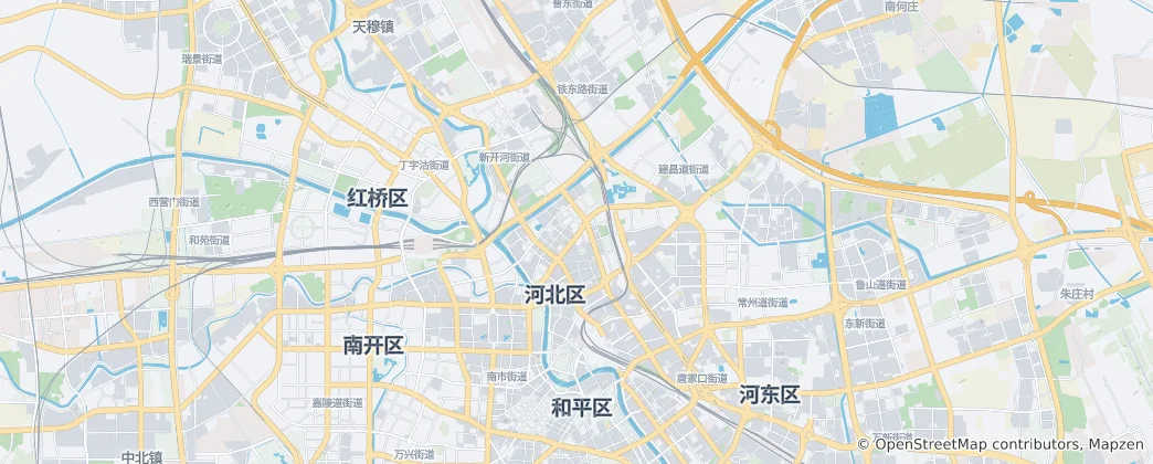 Mappa di Distretto di Hebei
