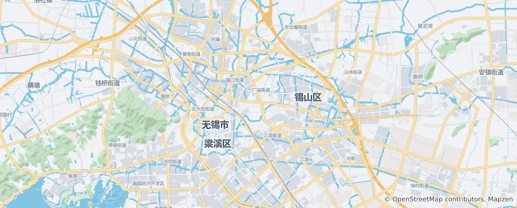 Mappa di Distretto di Liangxi
