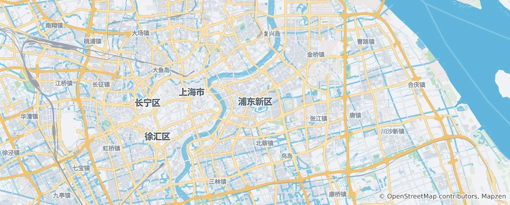 Mappa di Pudong