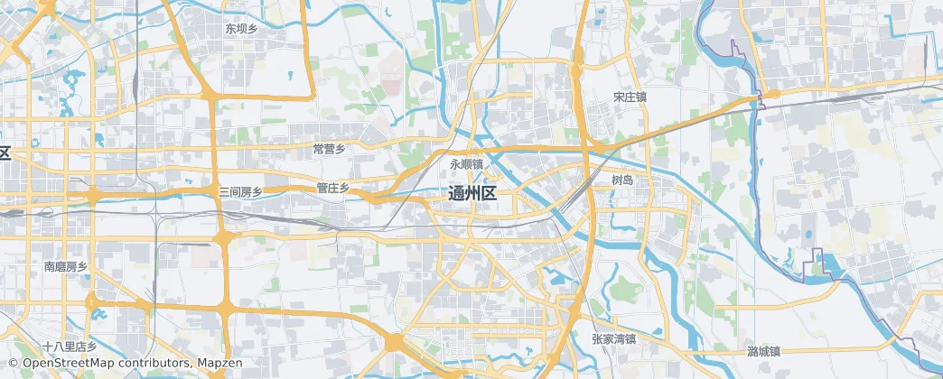 Tongzhou — Mapa