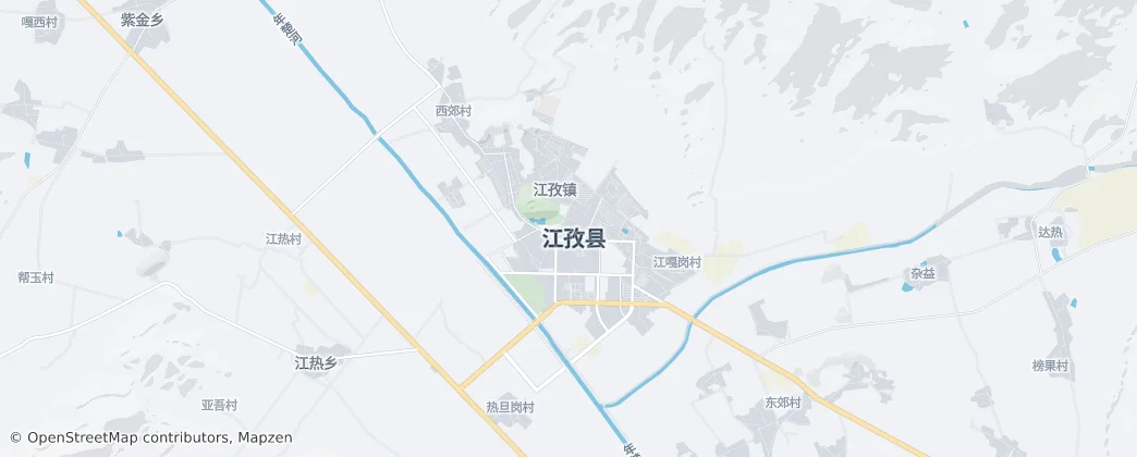 장쯔현 — 지도