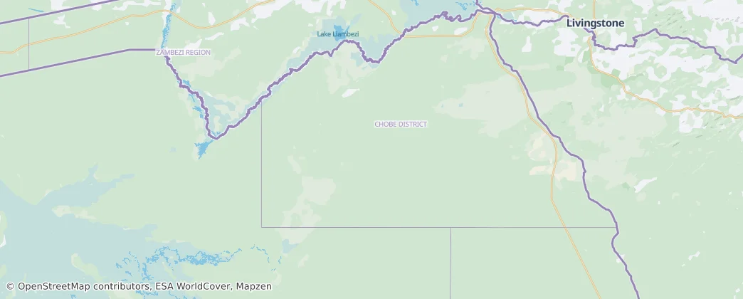 Chobe National Park — Map