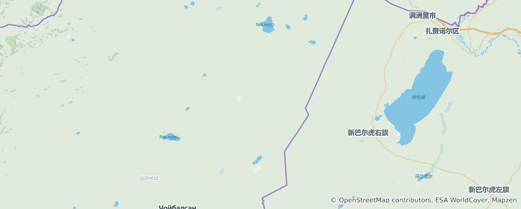 Map of Choibalsan