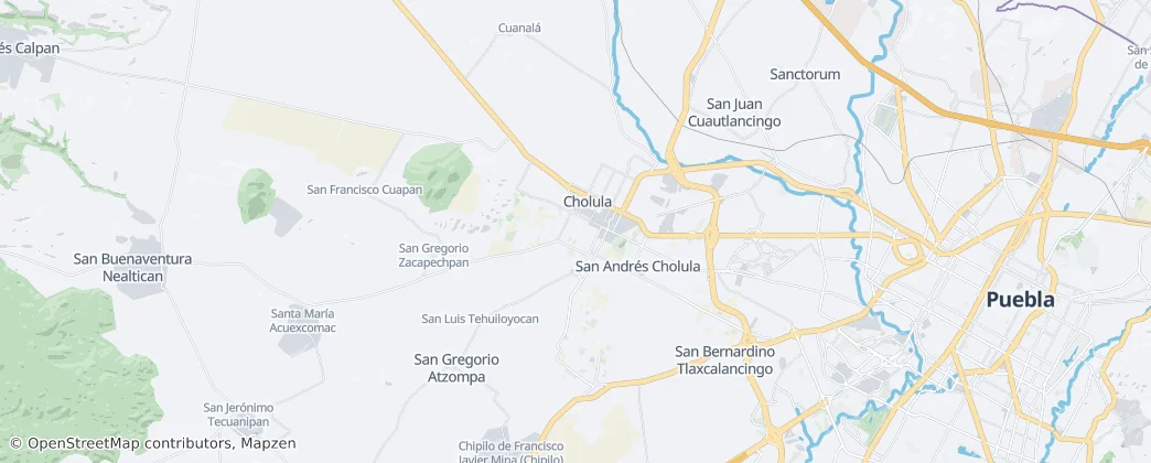 Cholula – Mapa
