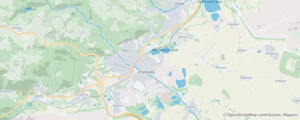 Mappa di Chomutov