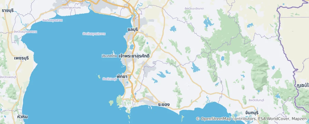Mapa de Chon Buri