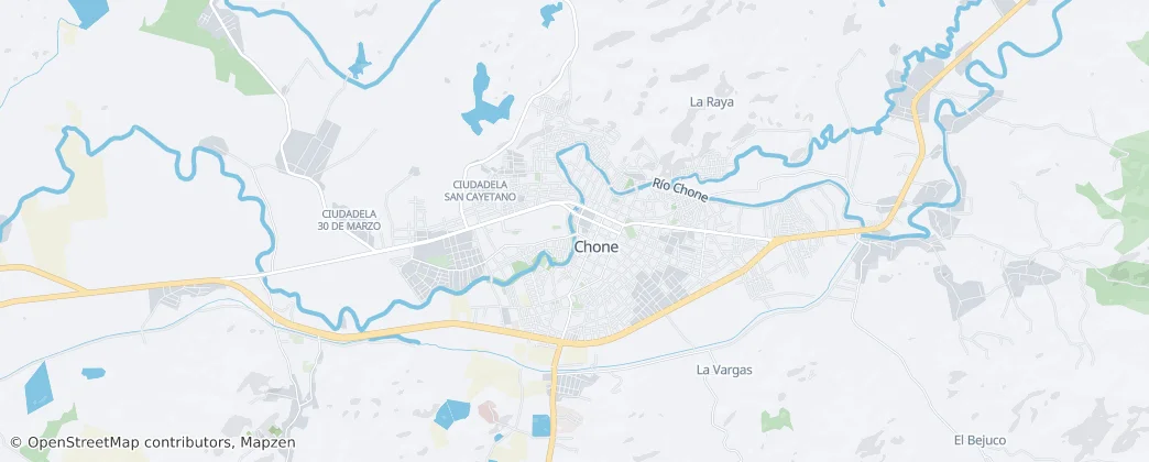Chone — Térkép