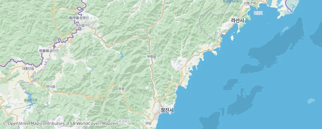 Chongjin City — 地图