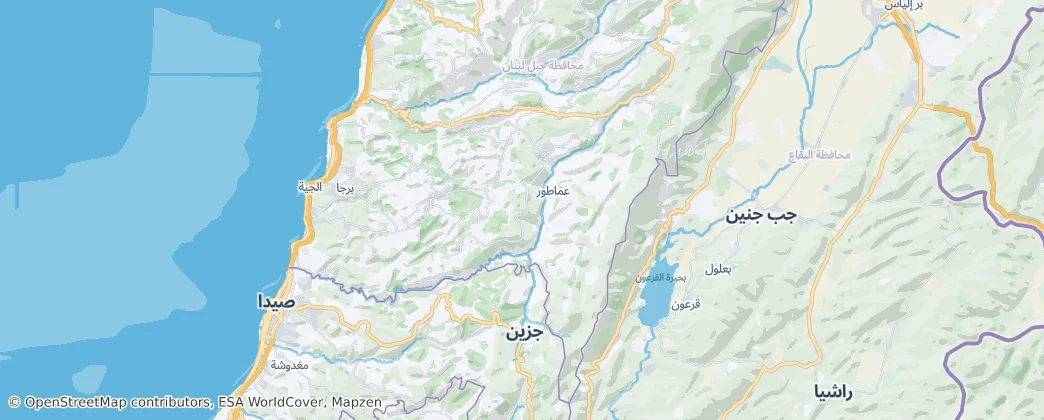 District du Chouf — Carte