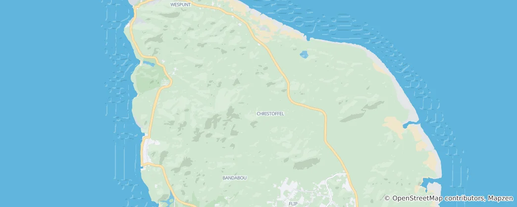 Mapa Christoffel National Park