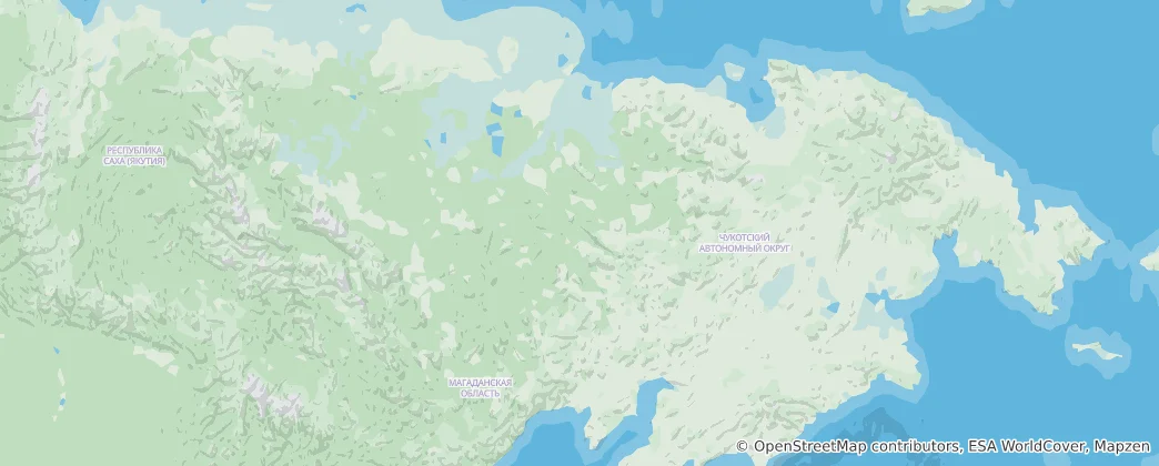 Map of Chukotka