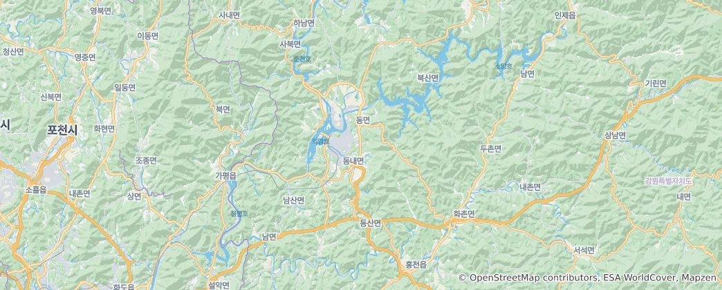 Carte de Chuncheon