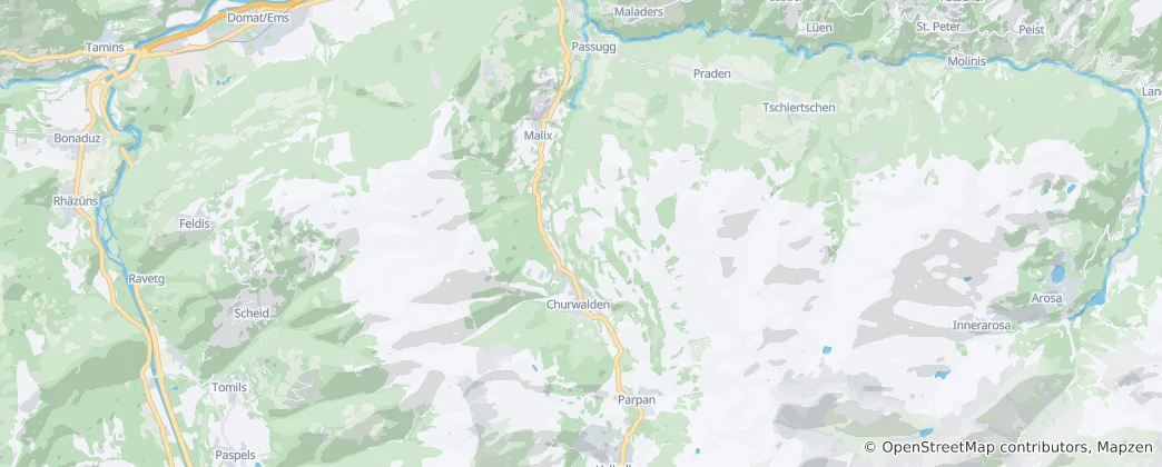 Mappa di Churwalden