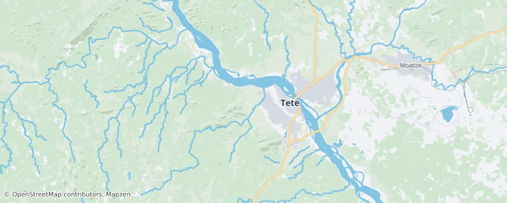 Cidade De Tete — Map