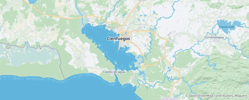 Map of Cienfuegos