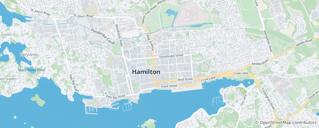 Map of Hamilton