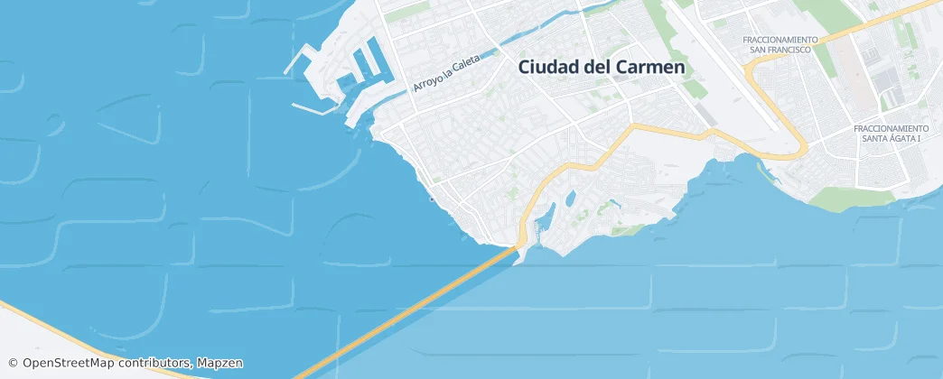 Ciudad del Carmen — mapa