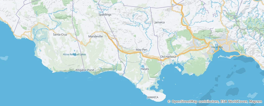 Mappa di parrocchia di Clarendon