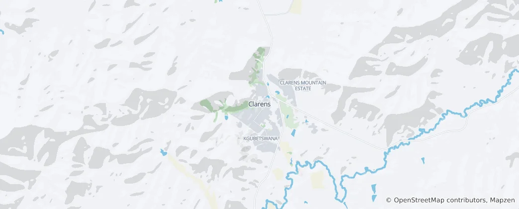 Mappa di Clarens