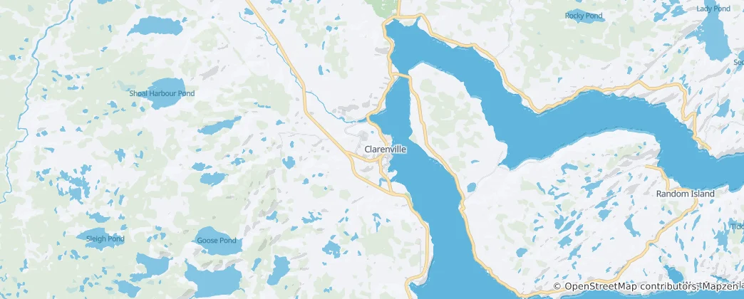 Mapa Clarenville