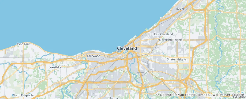 Térkép: Cleveland