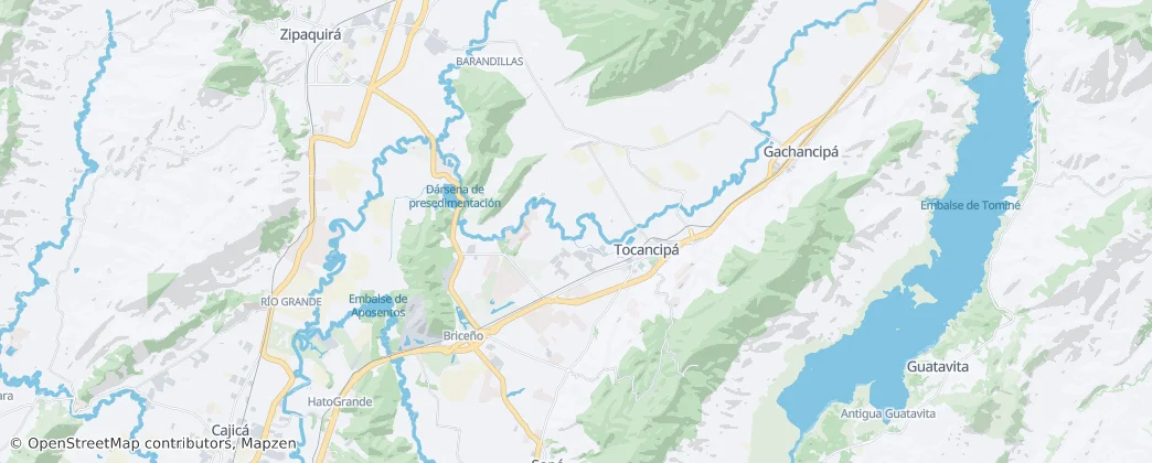 Tocancipá — Mapa