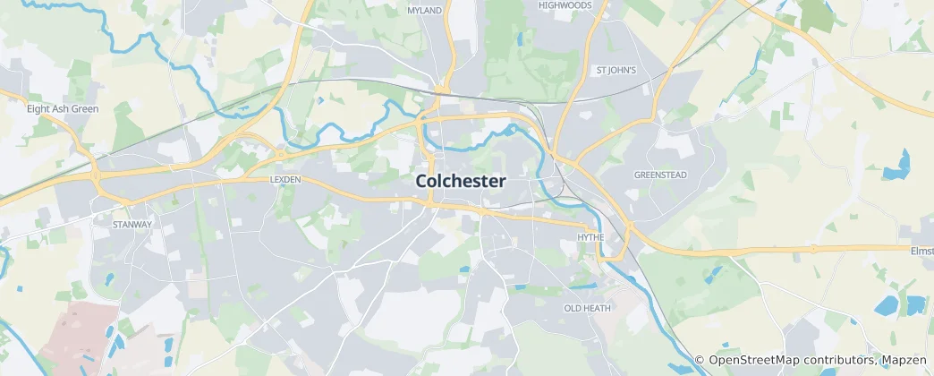 Carte de Colchester