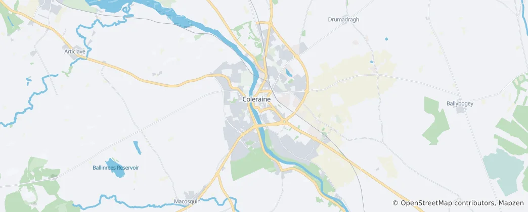 Map of Coleraine