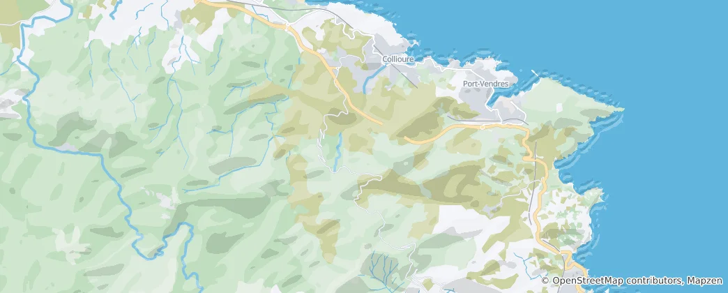 Mapa Collioure