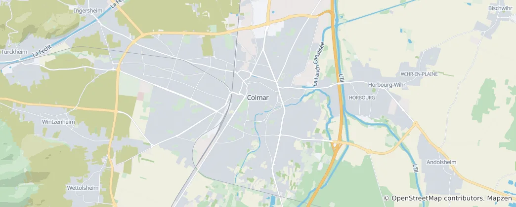 Map of Colmar