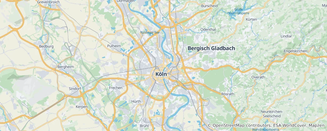 Karte von Köln