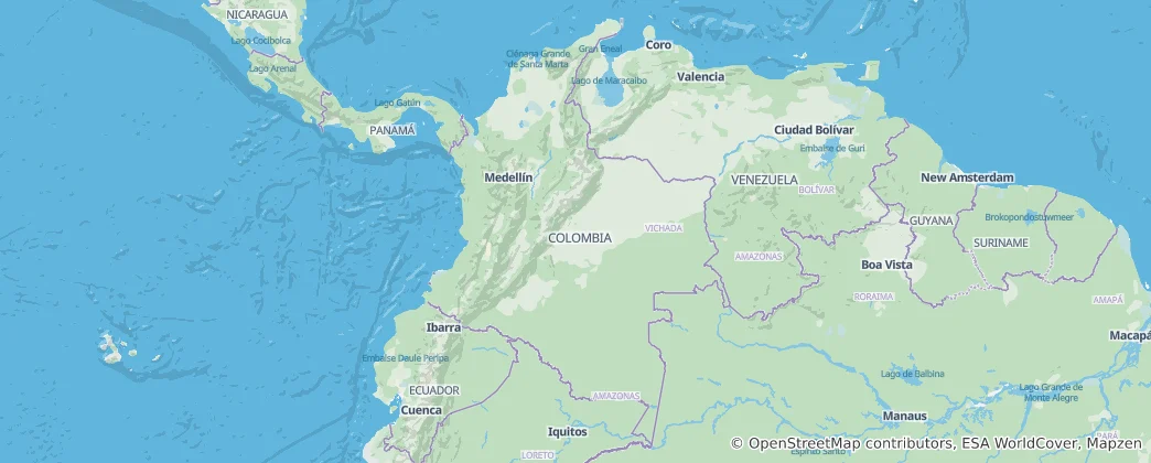 Map of Colombia
