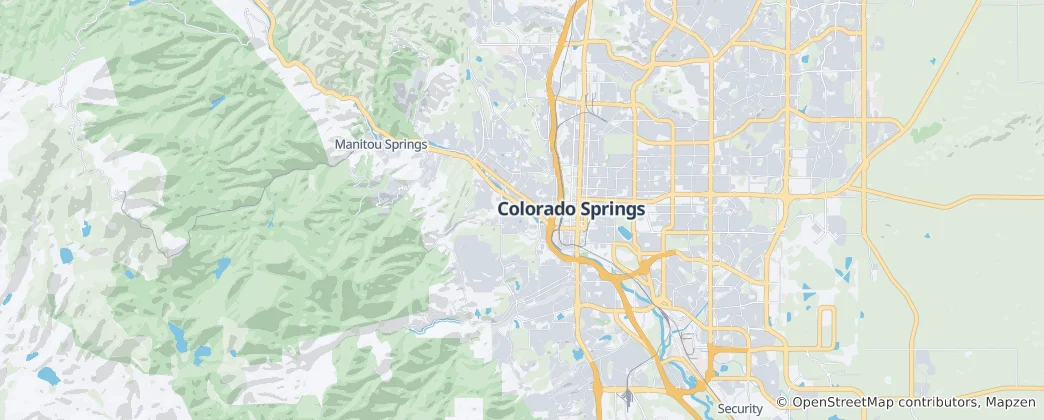 Mapa Colorado Springs