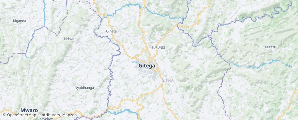 Commune of Gitega — Map