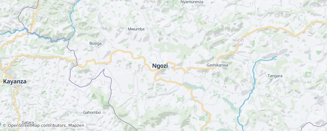 Commune of Ngozi — Map