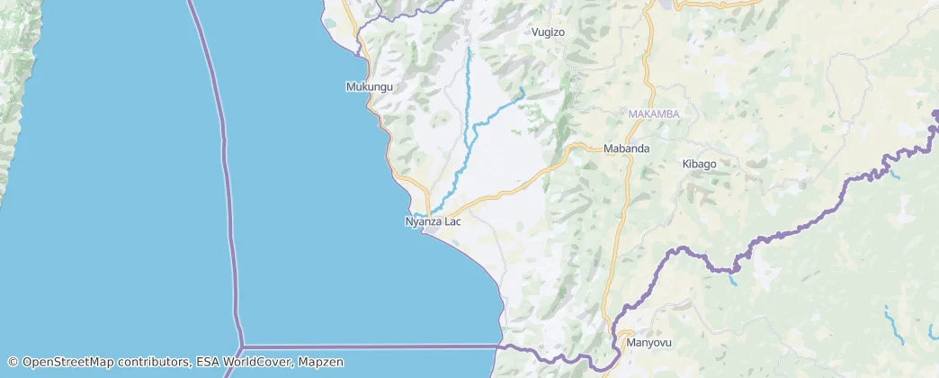 Commune of Nyanza-Lac — Map