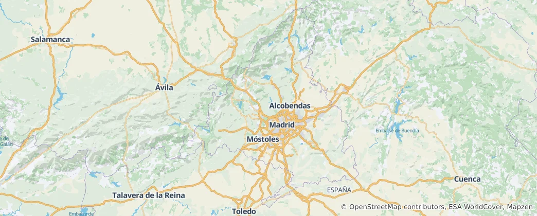 Carte de Communauté de Madrid