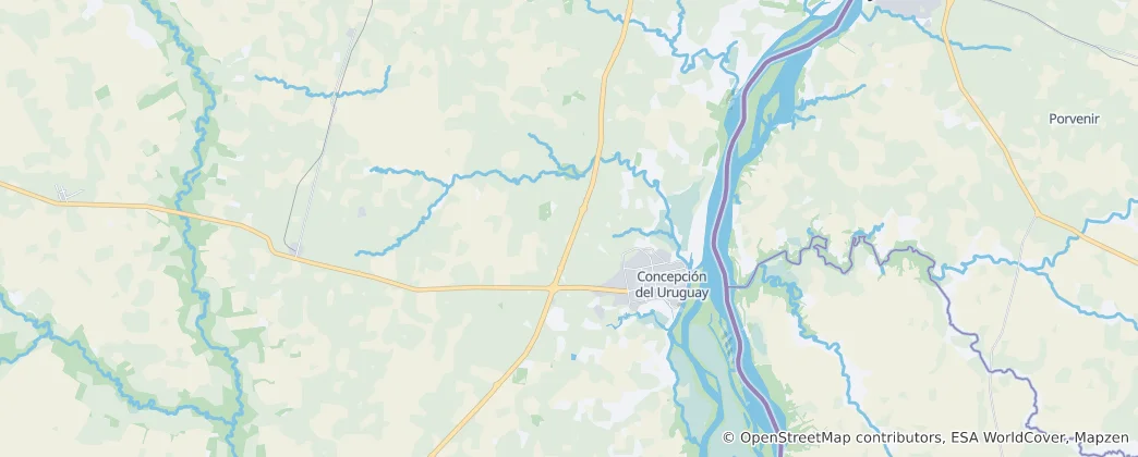 Karte von Concepción del Uruguay