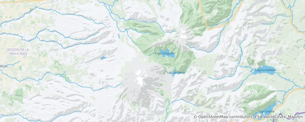 Mapa de Parque Nacional Conguillío