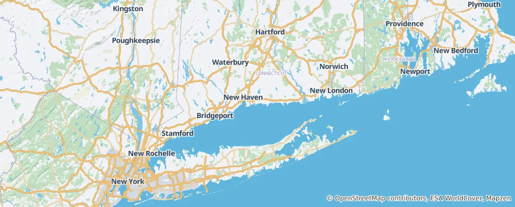 Mapa Connecticut
