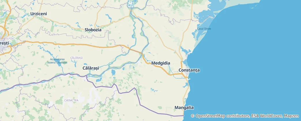 Map of Constanța County