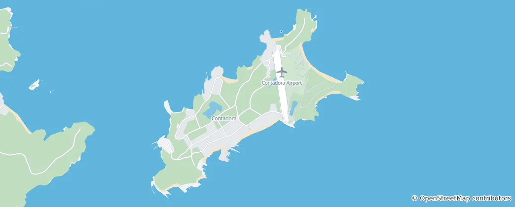 Map of Contadora Island