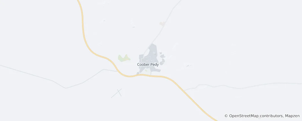 Kaart van Coober Pedy